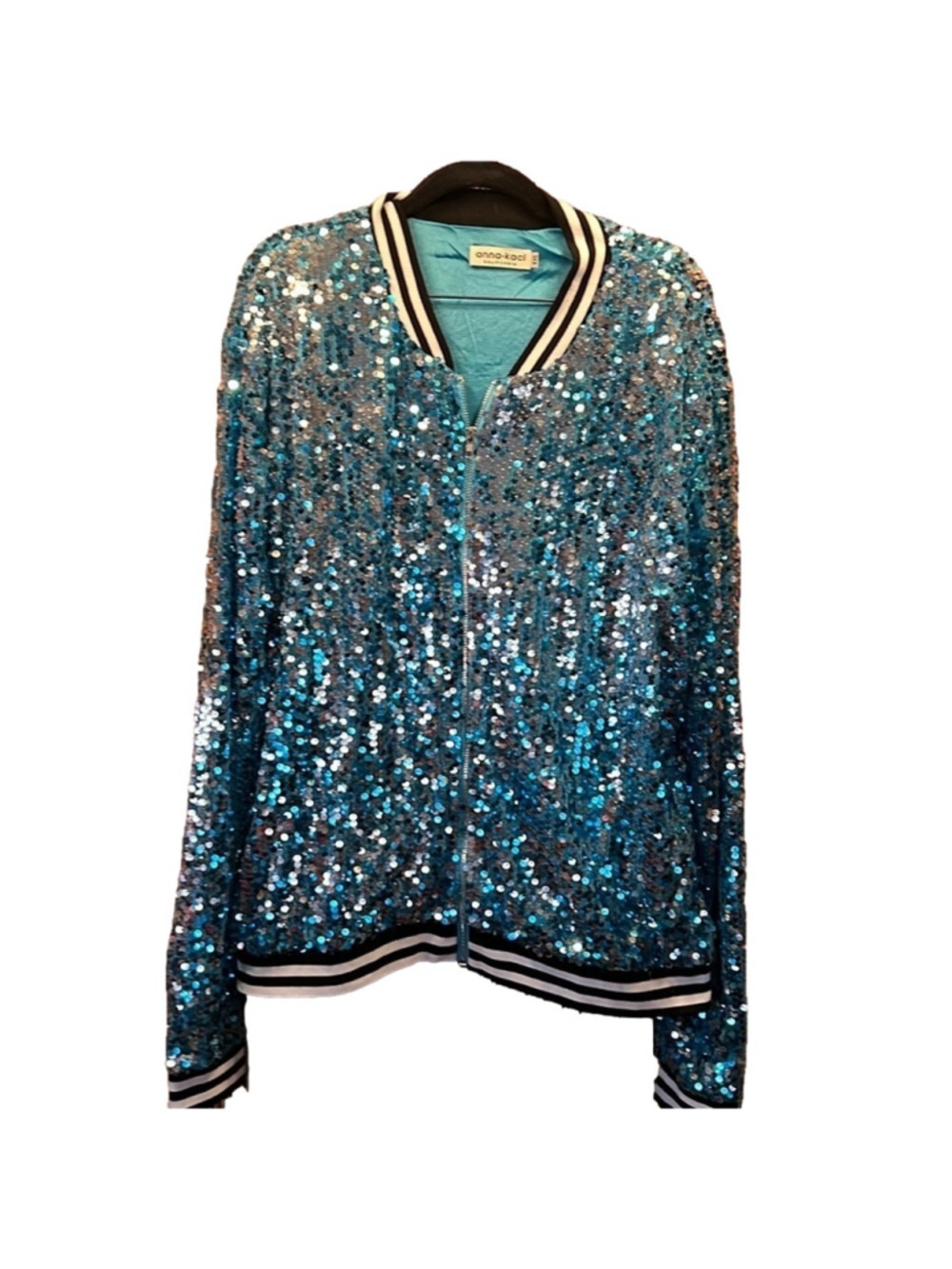 Anna-Kaci California Jacket, SZ XXL, PTP 27”, Length 27.5”, (T1-358)